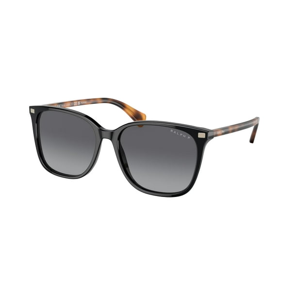 Anteojos de Sol Ralph Lauren Vvcv RA5293 6037T3 Negros Brillantes 56 mm