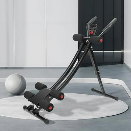 Ab Machine for Stomach Workout Adjustable Ab Workout Equipment Full Body Workout for Home Gym Strength Training Exercise Equipment for Body Shaping Foldable Suitable for Beginner