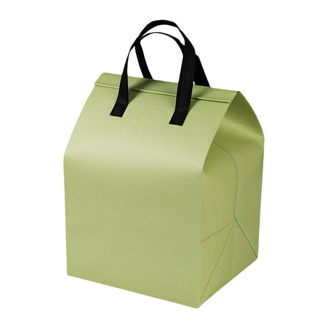 Bolsa aislante desechable para pastel, bolsa aislante para té de la leche, bolsa para comestibles, bolsa para el almuerzo, bolsa aislante para llevar Verde