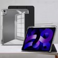 thumbnail image 2 of Case for iPad Air 11 inch M3/M2 2025/2024, iPad Air 5th/4th Gen, with Pencil Holder, Trifold Stand Case for Air 7/6/5/4, Shockproof Cover with Clear Back Shell, 2 of 24