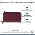 thumbnail image 7 of Buxton  Styling Vegan Leather Ultimate Organizer (Women), 7 of 7