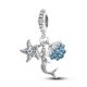 thumbnail image 1 of Dijes De Plata De Ley 925 para mujer, accesorio Original De ojos azules malvados, estrella del sol, alce, dinosaurio, se adapta a Joyería DIY De aniversario, novedad, 1 of 4