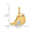 thumbnail image 2 of 14K Yellow Gold Bird Charm Pendant Necklace with Chain, 2 of 4