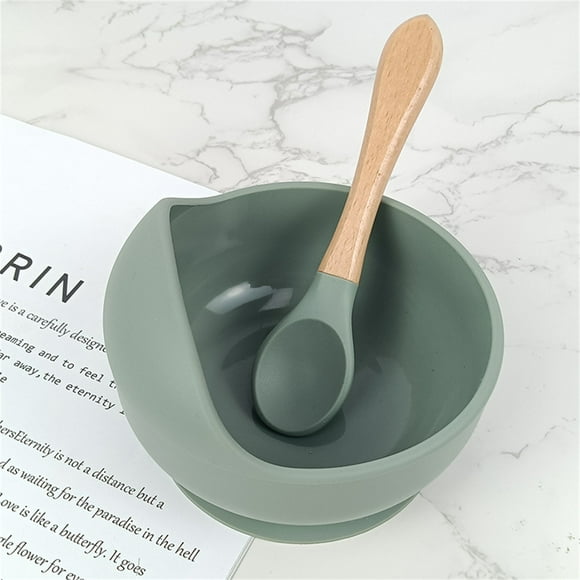 Dinnerware Set Special Bowl for Youth to Learn to Eat Certificated Youth Silicone Bowl Dessert Feeding Plate Silicone Suction Bowl for Youth Tableware Set with Spoon… Tableware,Cutlery Set,Ceramic Pl