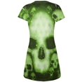 thumbnail image 2 of Halloween Cyber Space Alien Skull All Over Juniors V-Neck Dress, 2 of 2