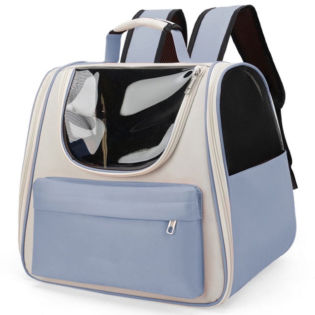 Pet Carrying Backpack, Puppy Backpack Carrier Large Space Breathable with Handle for Travel Light Green,Pink,Blue