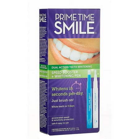 Prime Time Smile Two-Pen Dual-Action Teeth Whitening System, 2 pc