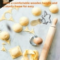 thumbnail image 4 of Wooden Handle Cookie Cutter Set Fluted Edge Pastry Mold For Making Decorative Cookies Dumplings And Pasta Edges Baking Tools For Holiday Treats And Party Snacks, 4 of 6