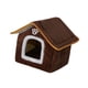 thumbnail image 5 of Casa para perros y gatos, tienda de campaña para mascotas, cueva suave para gatos de interior, cama para gatos, perros, gatos y gatitos marrón, 5 of 8