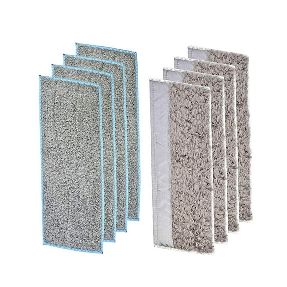 8 Pcs Washable and Reusable Wet/Dry Mopping Pads,Replacement Pads Compatible with I&Robot Braa&Va Jet M6(6110),Mop Pads,Mopping Parts & Accessories (4 Wet Pads & 4 Dry Pads)