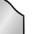 thumbnail image 4 of Kate and Laurel Gramera Traditional Scalloped Arched Wall Mirror with Shelf, 20x30, Black, Decorative Glam Arch Mirror with Display Ledge and Sleek Finish, 4 of 9