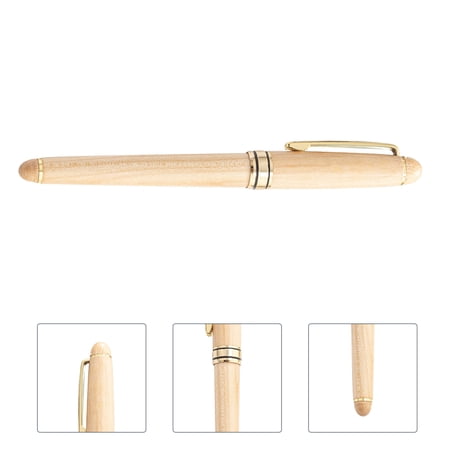 Raindrops Retro Fountain Pen Smooth Writing Office Use 13.5x1CM Khaki Elegant Design Stylish and