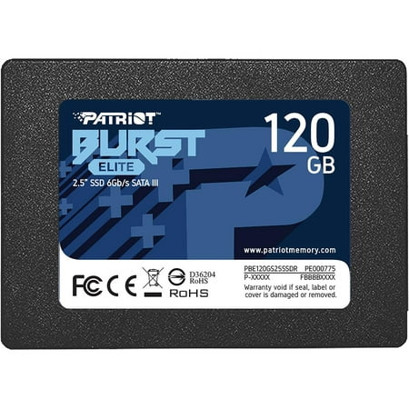 Patriot Burst Elite 2.5" 120GB SATA III TLC Internal Solid State Drive (SSD) PBE120GS25SSDR