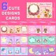 thumbnail image 4 of Gomas de borrar con forma de unicornio y rosquilla de San Valentín con tarjetas, paquete de 30 para niños, 4 of 5