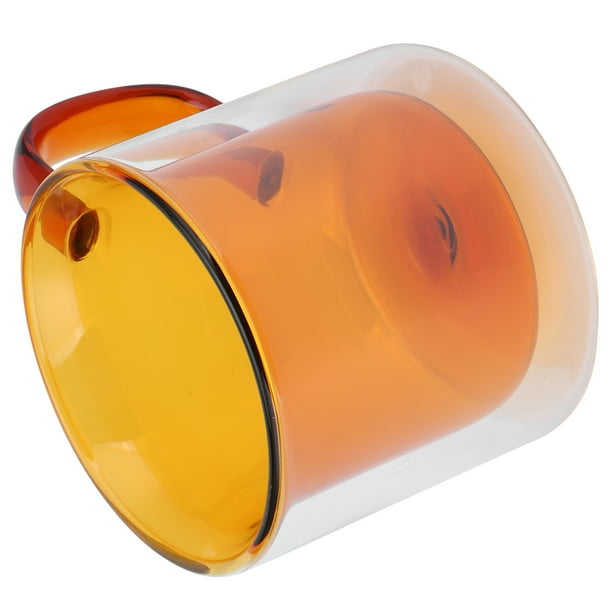 Taza de Vidrio de Doble Pared 250 Ml Taza de Doble Capa Taza Cilíndrica Transparente Resistente Al Calor para Leche Café Hogar Vacaciones Cumpleaños Boda ANGGREK Otros