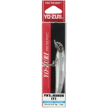 Yo-Zuri Pins Minnow (F) Floating Diver Lure, Purple Rainbow