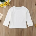 thumbnail image 2 of Toddler Baby Kids Girl Cotton Long Sleeve Solid Tee Tops T-Shirt Clothes, 2 of 6