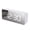 WHITE, variant on Mirror LED Digital Alarm Clock with Temperature Display and Smart Night Light for Bedroom, Makeup Vanity and Office Use