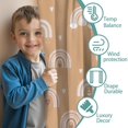 thumbnail image 3 of Blackout Kids Curtains,Boho Bohemia Rainbow Childrens Insulated Curtains Set Of 2,Bedroom Essentials,Toddler Room Decor 52"x84"(132x213cm), 3 of 4
