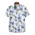 thumbnail image 1 of Floenr Mens T Shirts,Men Casual Buttons Beach Turndown Solid Fashion Single-breasted Short-sleeved Shirt, 1 of 9