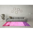 thumbnail image 3 of Ahgly Company Indoor Rectangle Abstract Pink Modern Area Rugs, 2' x 4', 3 of 4