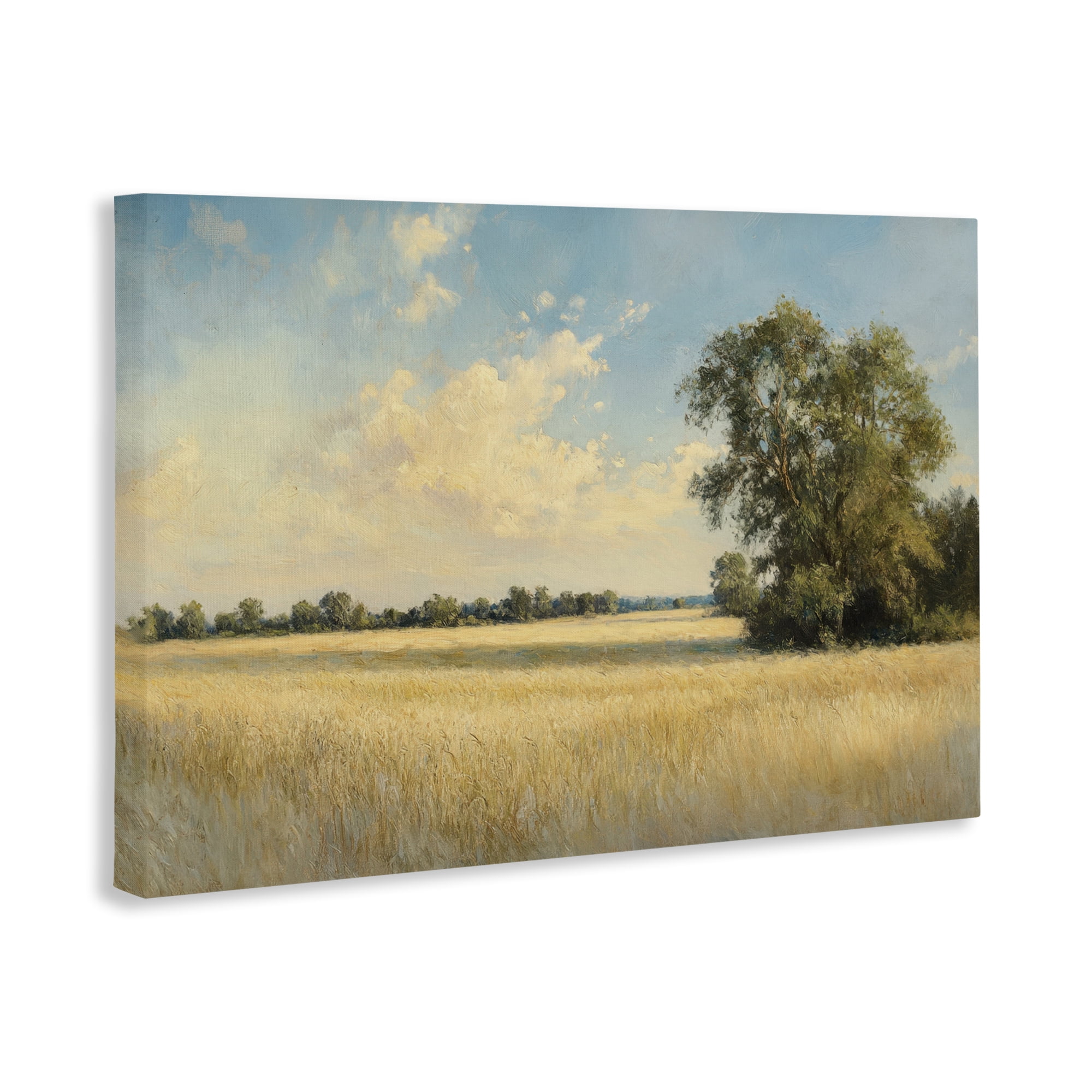 Stupell Industries Serene Wheat Field at Noon Canvas Wall Art, design by Petal Prints Design
