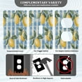 thumbnail image 3 of Yayeee Toggle Light Switch Wall Plate 1-Gang 4.5"x2.7" Home Decorative Outlet Cover, Retro Lemon Leaves, 3 of 7
