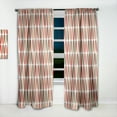 thumbnail image 2 of Designart 'Abstract Retro Drops IV' Mid-Century Modern Curtain Panel, 2 of 5