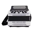 thumbnail image 2 of Acordeón Hohner Compadre Fa Blanco Con Funda A48431, 2 of 5