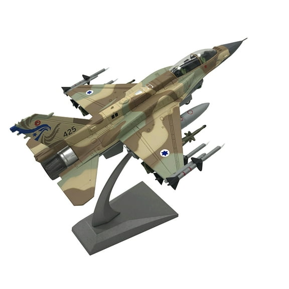 F-16I Fighter Jet Model for Gift Giving Israeli Air Force Diecast Replica for Aviation Enthusiasts & Collectors