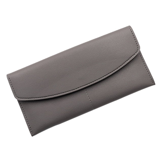 Carteras de cuero para mujer - Cartera de chequera con bloqueo RFID con ranuras para tarjetas de crédito