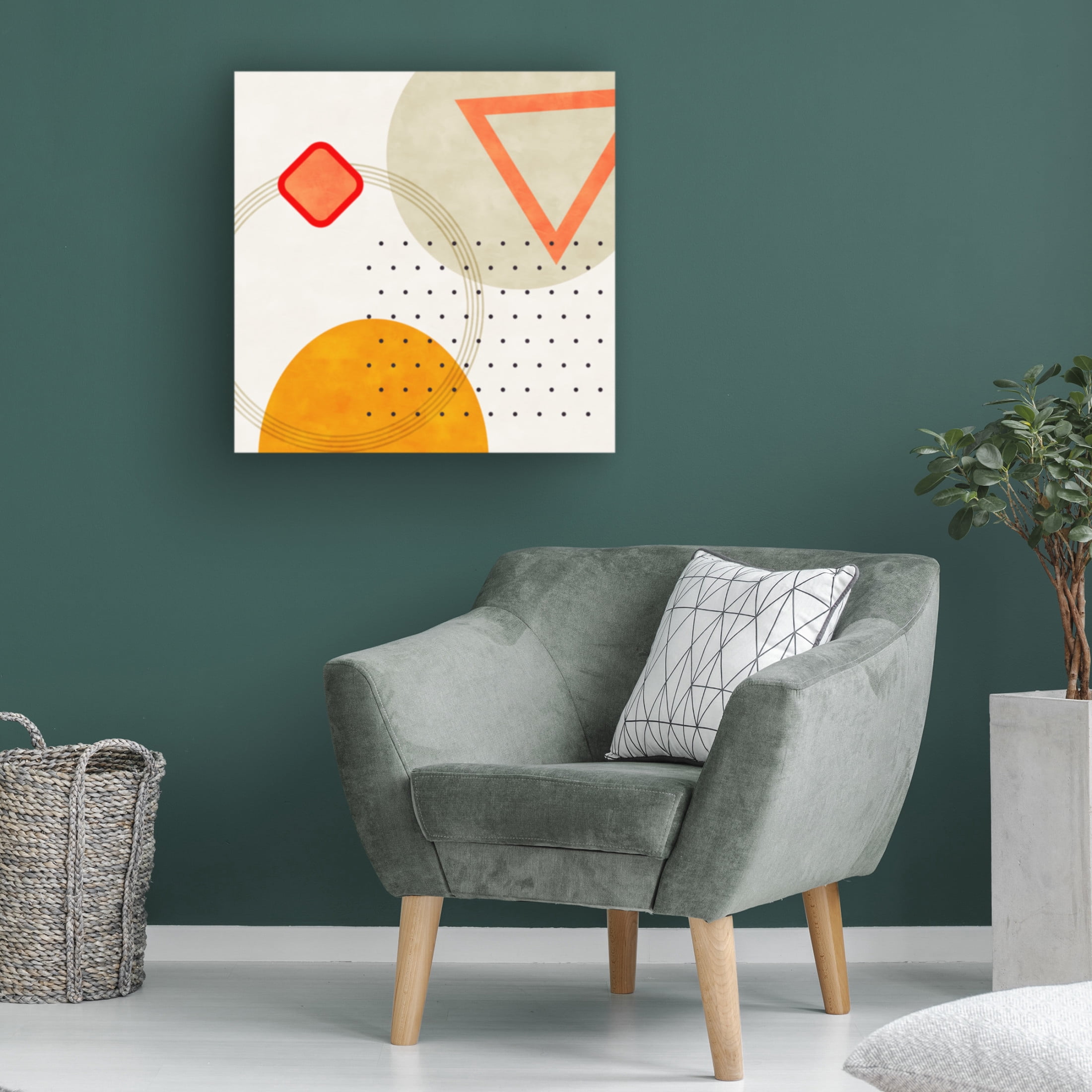 Trademark Fine Art Ana Rut Bre Mid Bauhaus Geometry 3 Canvas Wall Art