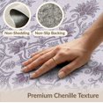 thumbnail image 6 of ODIKA 8'x10' Washable Area Rug Medallion With Scrolling Wisteria Border Vintage Floral Oriental Playful for King Size Bedroom Under Bed, Master Suite, Non-Shedding, Easy Care, 6 of 7