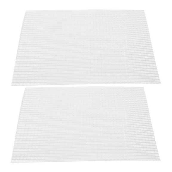 OFFIGAM Dollhouse Accessories White Plastic Roof Tiles for Decoration