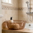 thumbnail image 2 of Round plastic washbasin, thickened large-capacity anti-slip washbasin, household dormitory Multi Purpose Stackablewashbasin(Khaki,1-piece), 2 of 6