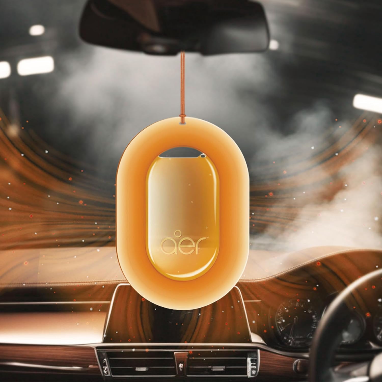 Godrej Aer-O Musk After Smoke Car Freshener Diffuser, 7.5 g, Lasts Upto 30 Days, Air Freshener for Cars