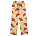 thumbnail image 5 of Lorytime Christmas Pajamas Sets for Women Santa Hat Long Sleeved Collared Tops Elastic Waist Pants Holiday Sleepwear, 5 of 5