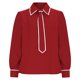 thumbnail image 2 of TaTaai Lapel Tie Solid Top Soft Comfortable Women's Casual Long Sleeve Fashion All Season Daily Party Work Versatile Shirt Gift, 2 of 6