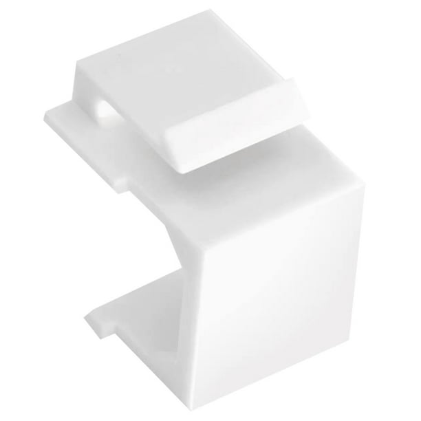 30Pack Blank Jack Inserts for Wall Plate and Patch Panel White