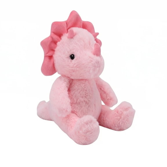 Pink Dinosaur Stuffed Animals, Dinosaurs Toy for Kids 3-5, Cute 9" Triceratops Stuffed Baby Plush, Soft and Comfort to Hug, Ideal Christmas Birthday Gift
