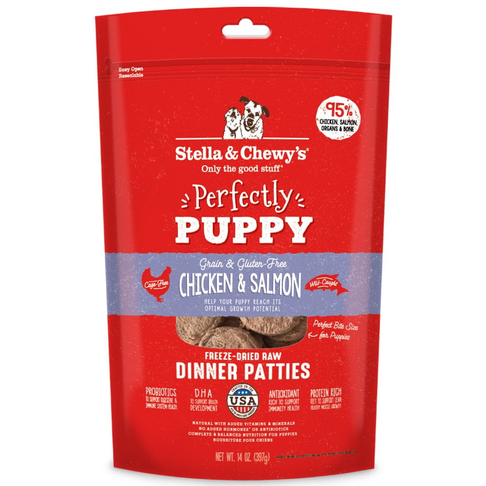 Stella & Chewy's Chicken & Salmon Dinner Patties for Puppies Freeze