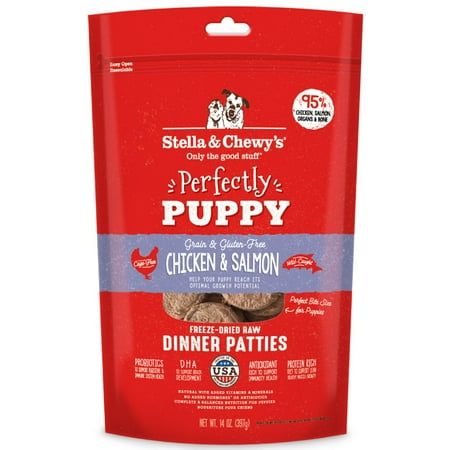 UPC: 0852301008113 | Stella & Chewy s Chicken & Salmon Dinner Patties for Puppies Freeze-Dried Raw Dry Dog Food  14 oz.