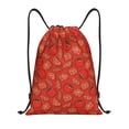 thumbnail image 1 of Xecao Tomatoes Pattern Sports Drawstring Backpack - String Swim Gym Bag with Wet Proof Pocket for Women&Men-Small, 1 of 6