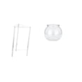 thumbnail image 1 of Mesita De Noche Minimalista De Acrílico Transparente Con Jarrón Transparente Para Pecera, Ideal Para Dormitorio Moderno, Sala De Estar, Hogar Y Oficina., 1 of 8
