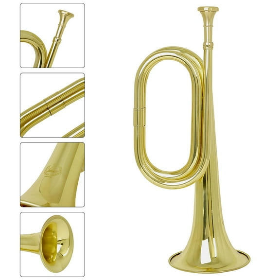 Raindrops Copper Beginner Trumpet in Golden Finish - Ideal Musical Instrument for Students and Performance