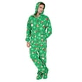 thumbnail image 3 of Footed Pajamas - Tis The Season Adult Hoodie Fleece One Piece - Adult - Small Plus/Wide (Fits 5'3 - 5'6"), 3 of 4
