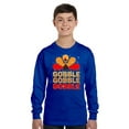 thumbnail image 2 of Awkward Styles Happy Thanksgiving Day Youth Long Sleeve Shirt for Boys Girls Gobble Turkey Crewneck Tee for Kids, 2 of 5