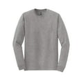 thumbnail image 5 of Gildan Classic Fit Men Long Sleeve T-Shirt, DryBlend Crewneck Tee, Sport Grey, S, 5 of 6