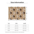 thumbnail image 5 of Naloa Snake And Flower Flannel Blankets - Thick and Warm Blanket for Winter, Soft Fuzzy Plush King Blanket for All Seasons80"x60", 5 of 6