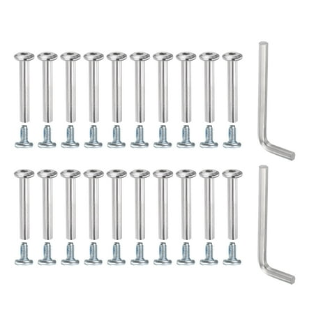 

20 Pcs Inline Skate Wheel Socket Screws 1.57 x 0.24 Shaft Hex Socket Screws with 2 Pcs Installation Tools